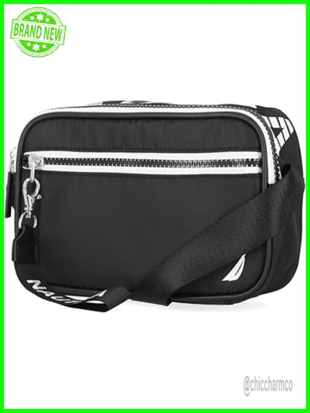 Nylon Crossbody Purse with Adjustable Strap - Lightweight Travel Bag